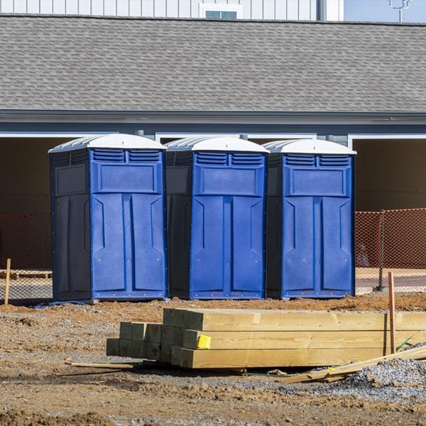 Heavy-duty construction site porta potty in Columbia, South Carolina